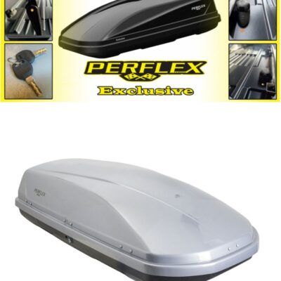 Автобокс Perflex ECO 500L Сив 185x85x45 см – Покривен Багажник за Автомобил
