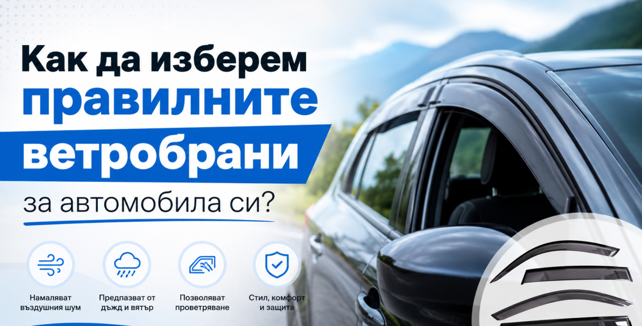 Как да изберем правилните ветробрани за автомобила си?