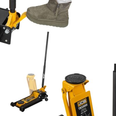 Крик крокодил JCB 5 тона нископрофилен 90-550 мм с педал Quick Lift