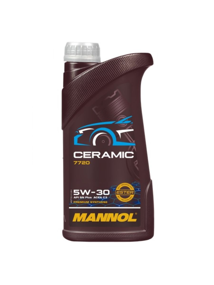 MANNOL Ceramic 5W-30 1L - Напълно синтетично моторно масло с керамична защита
