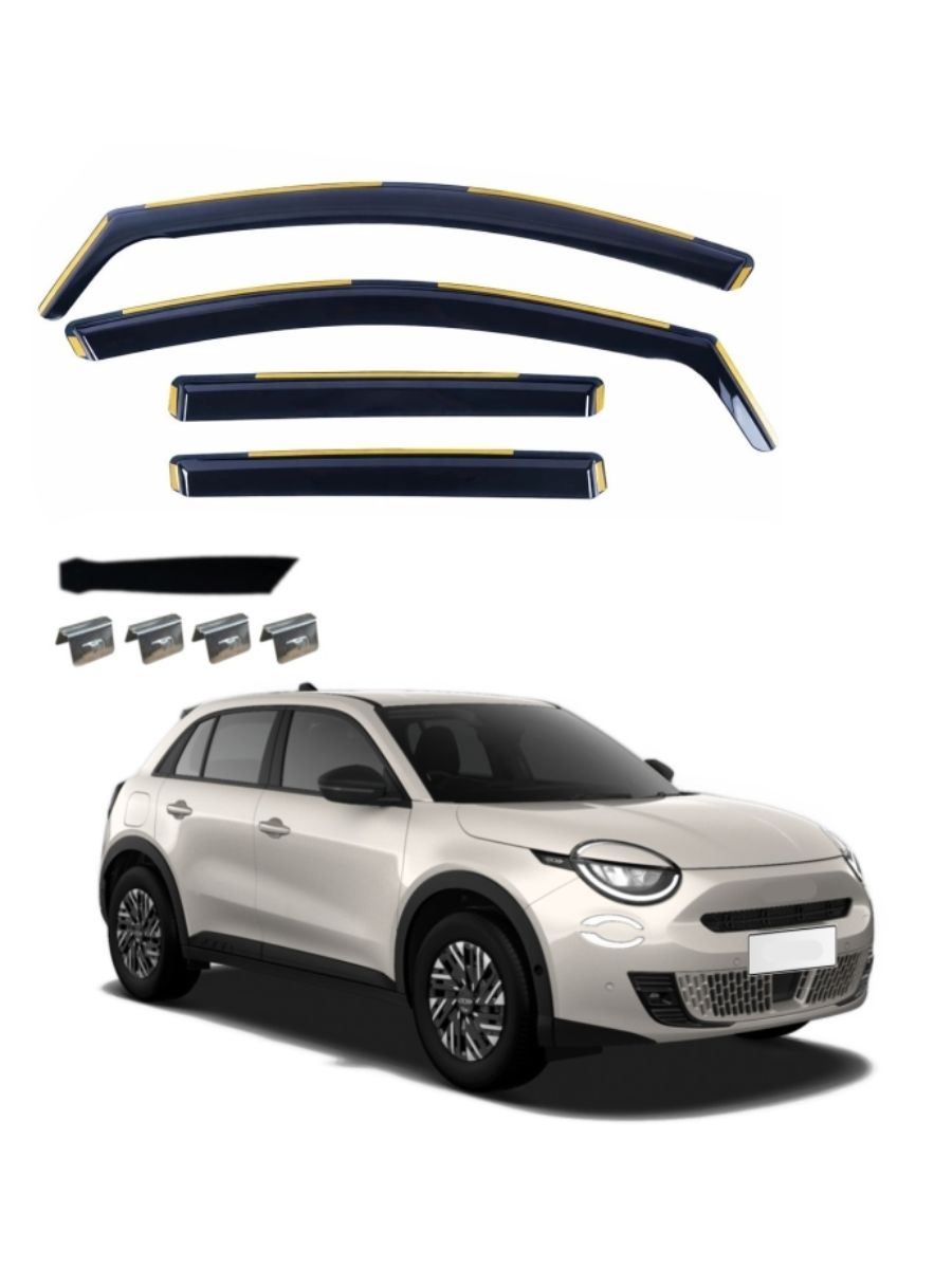 Комплект 4бр. Ветробрани за Fiat 600 2023+ | Предни и Задни